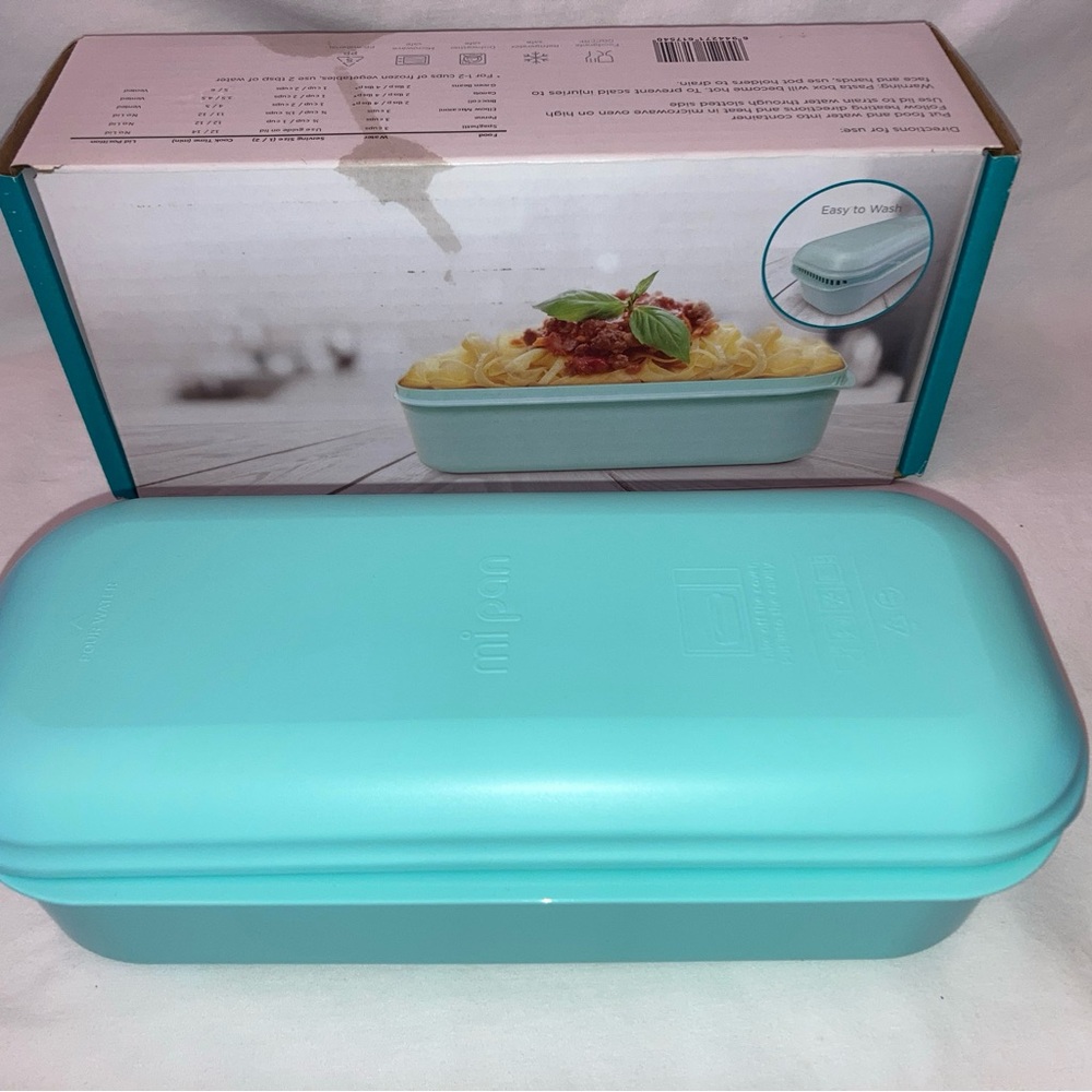 Mi Pan Teal Green Microwave Pasta Cooker New